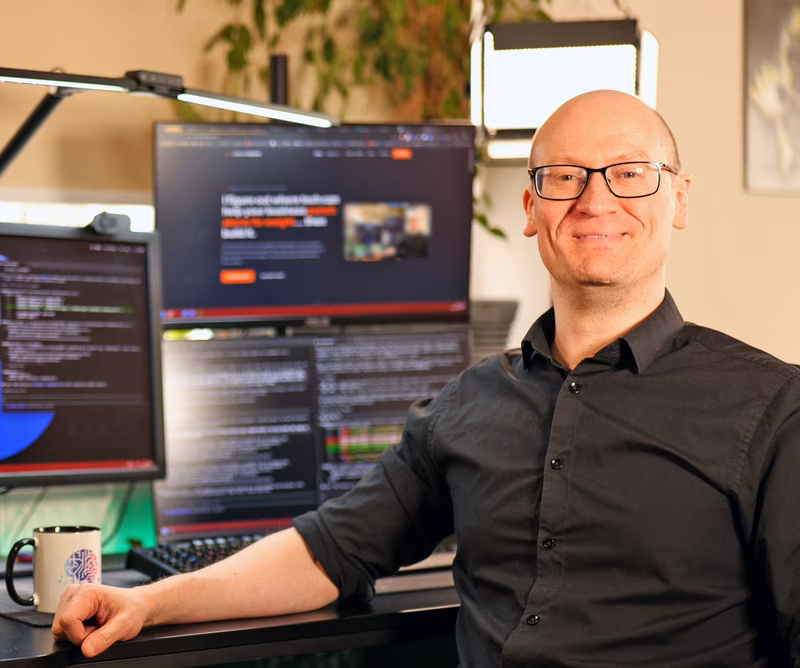 Dave Coleman at his desk
